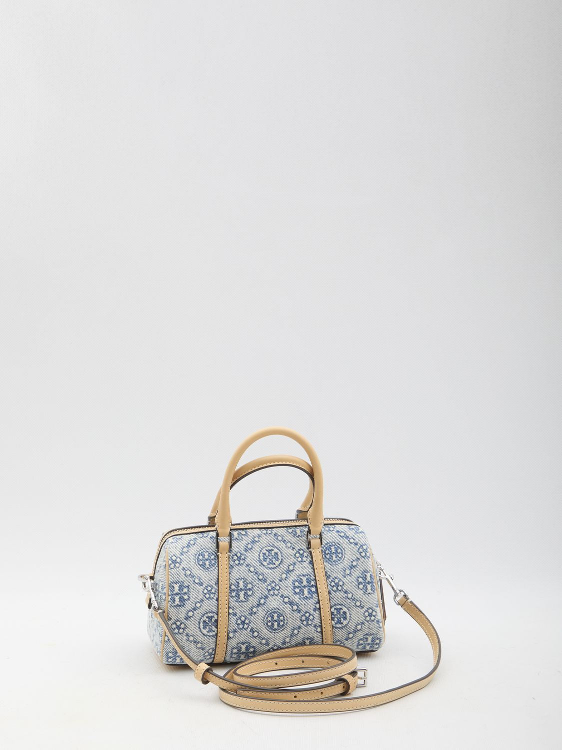 TORY BURCH Mini Handbag with Textured Monogram Pattern - Dimensions: 12x20.5x9.5cm