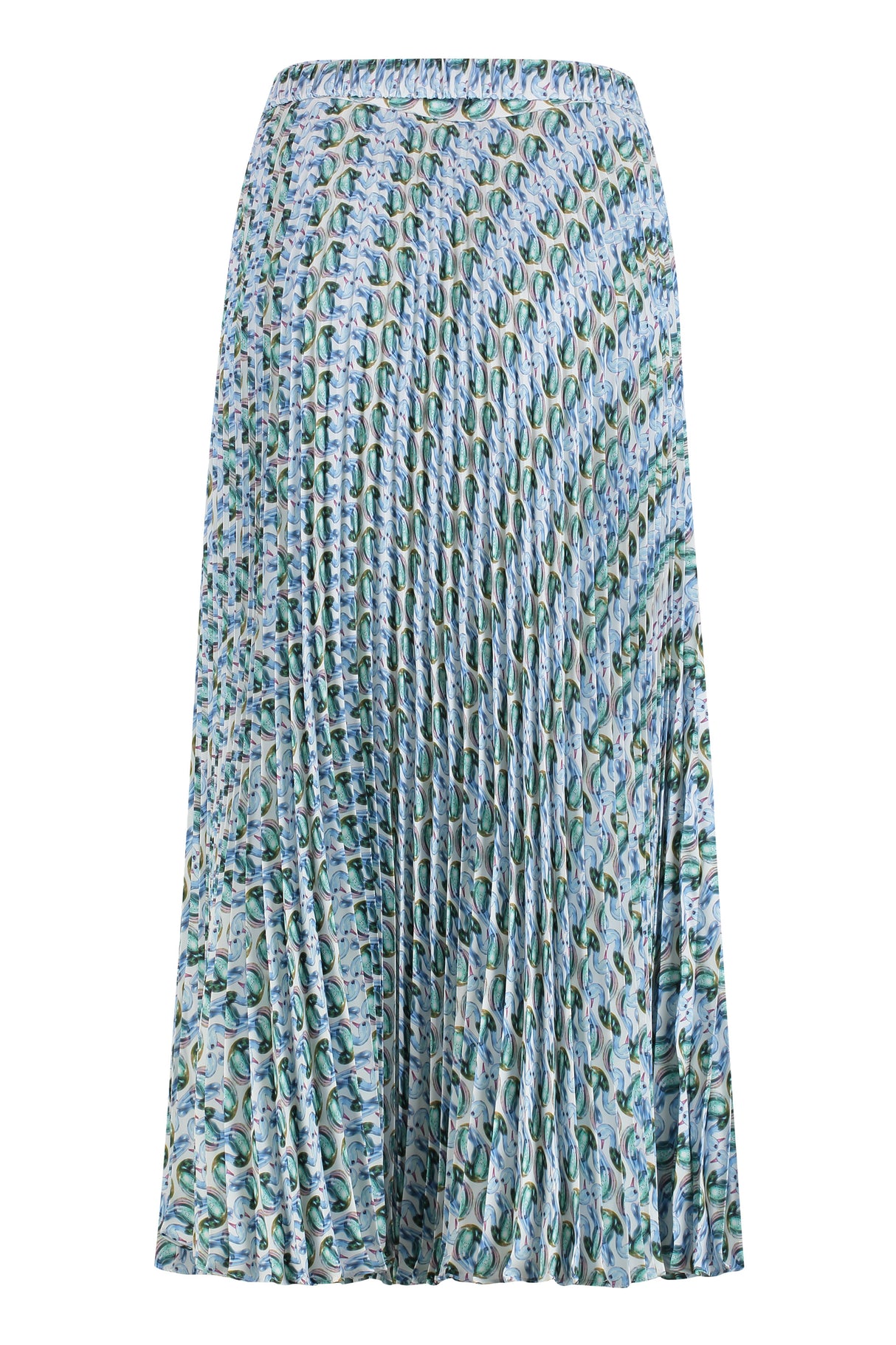 TORY BURCH Printed Midi Skirt with Coordinated Belt for Women