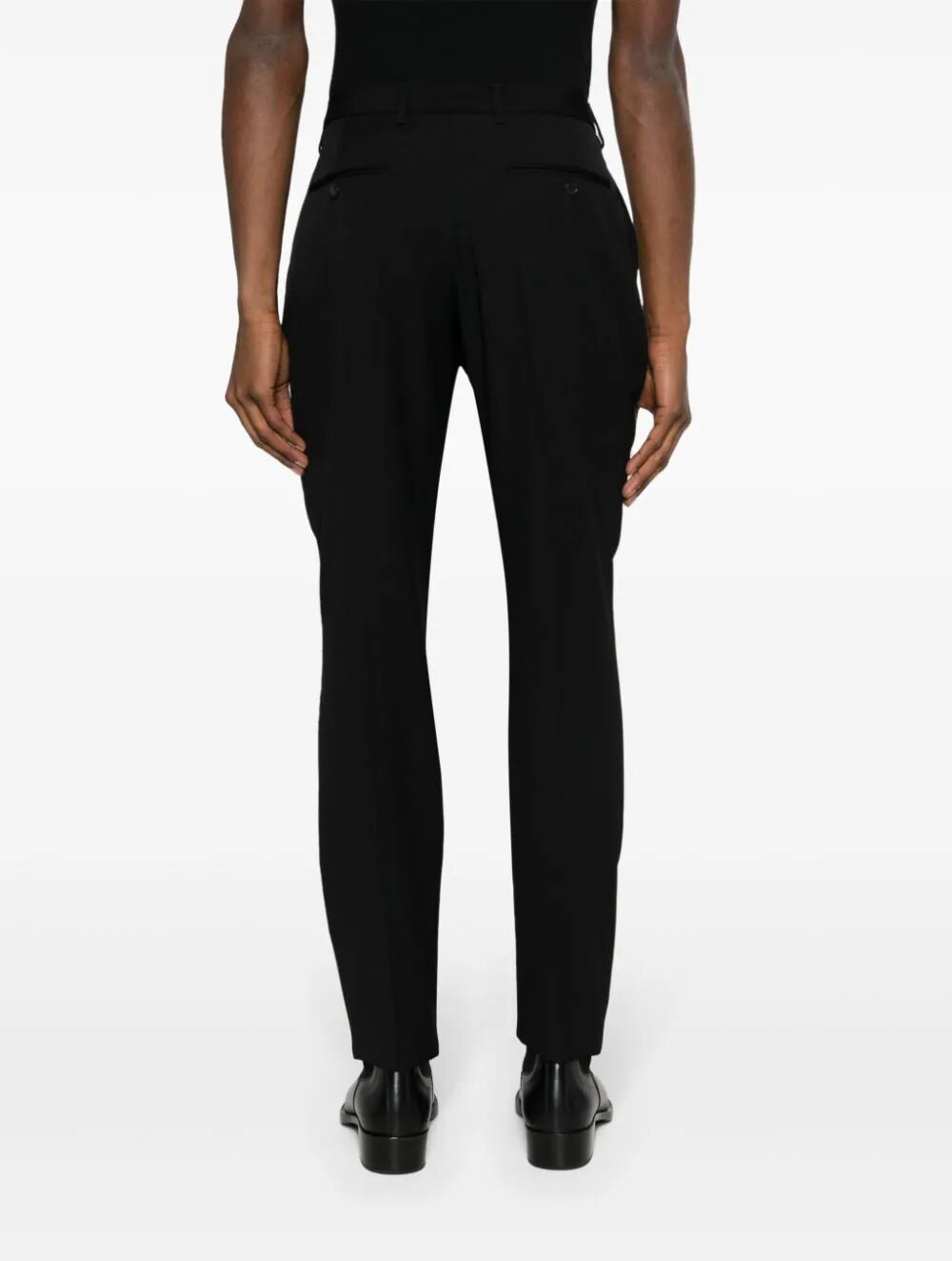 SAINT LAURENT PARIS Slim Fit Wool Trousers for Women