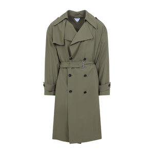 BOTTEGA VENETA Men's Wool Trench Coat - Spring/Summer 2025