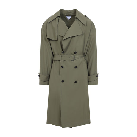 BOTTEGA VENETA Men's Wool Trench Coat - Spring/Summer 2025