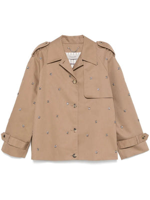 GOLDEN GOOSE Embellished Oversized Short Trench Jacket