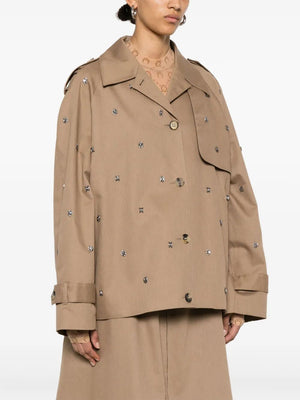 GOLDEN GOOSE Embellished Oversized Short Trench Jacket