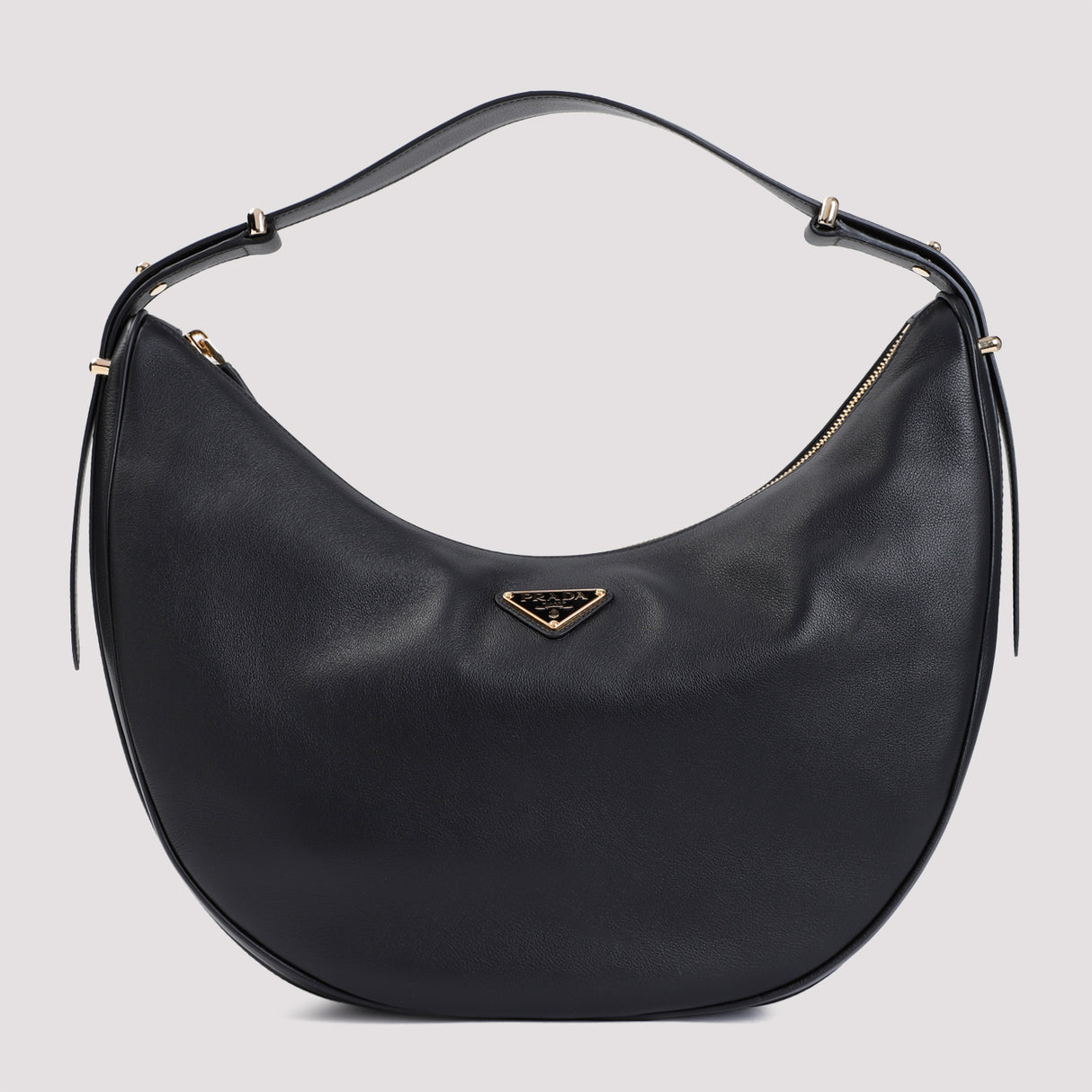 PRADA Nappa Leather Shoulder Handbag (W:39cm H:26cm D:8cm)