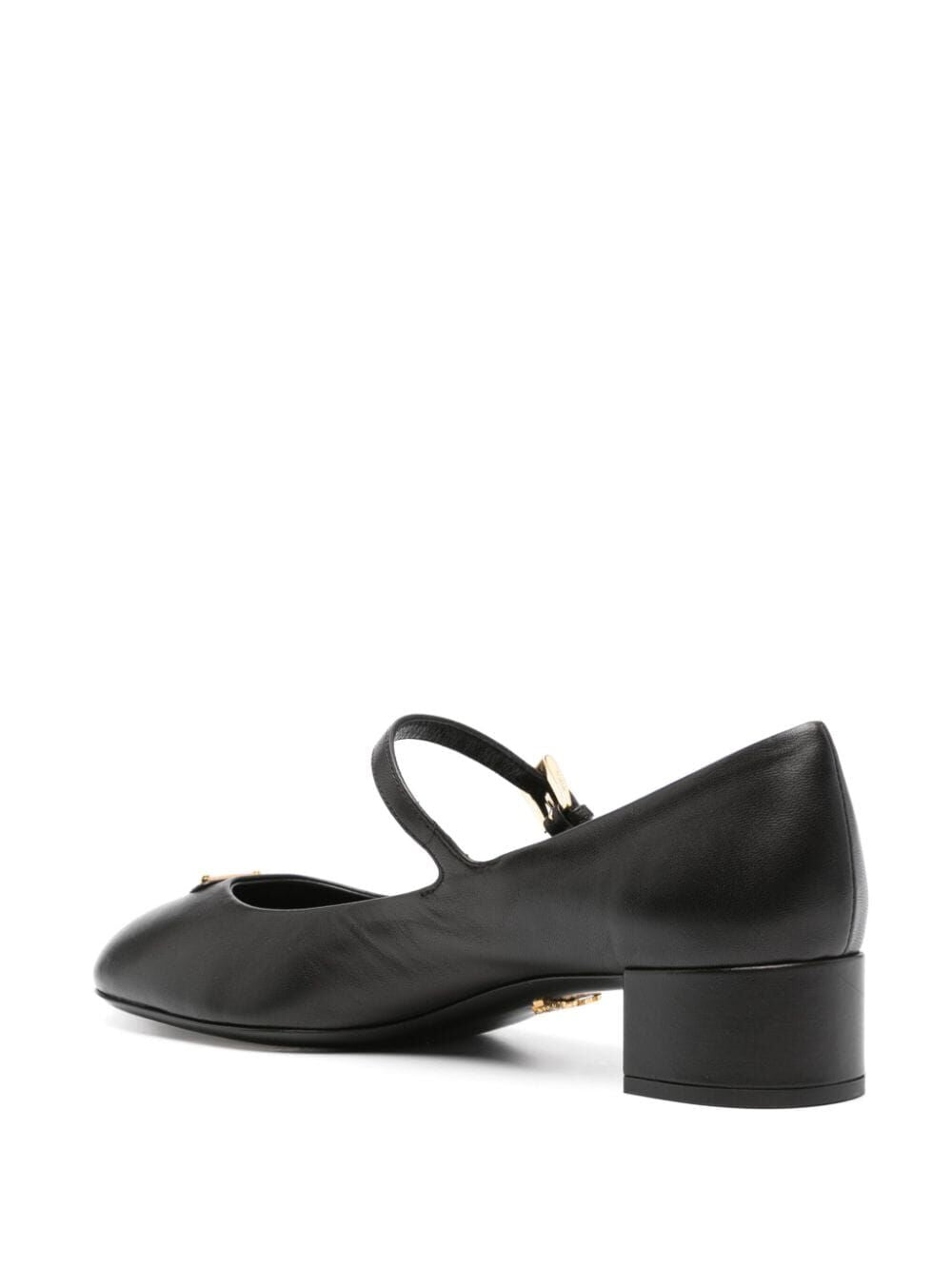 PRADA Nappa Leather Mini Mary Jane Pumps with 3.5 cm Heel