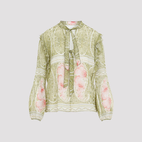 GIAMBATTISTA VALLI Silk Printed Blouse