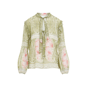 GIAMBATTISTA VALLI Silk Printed Blouse