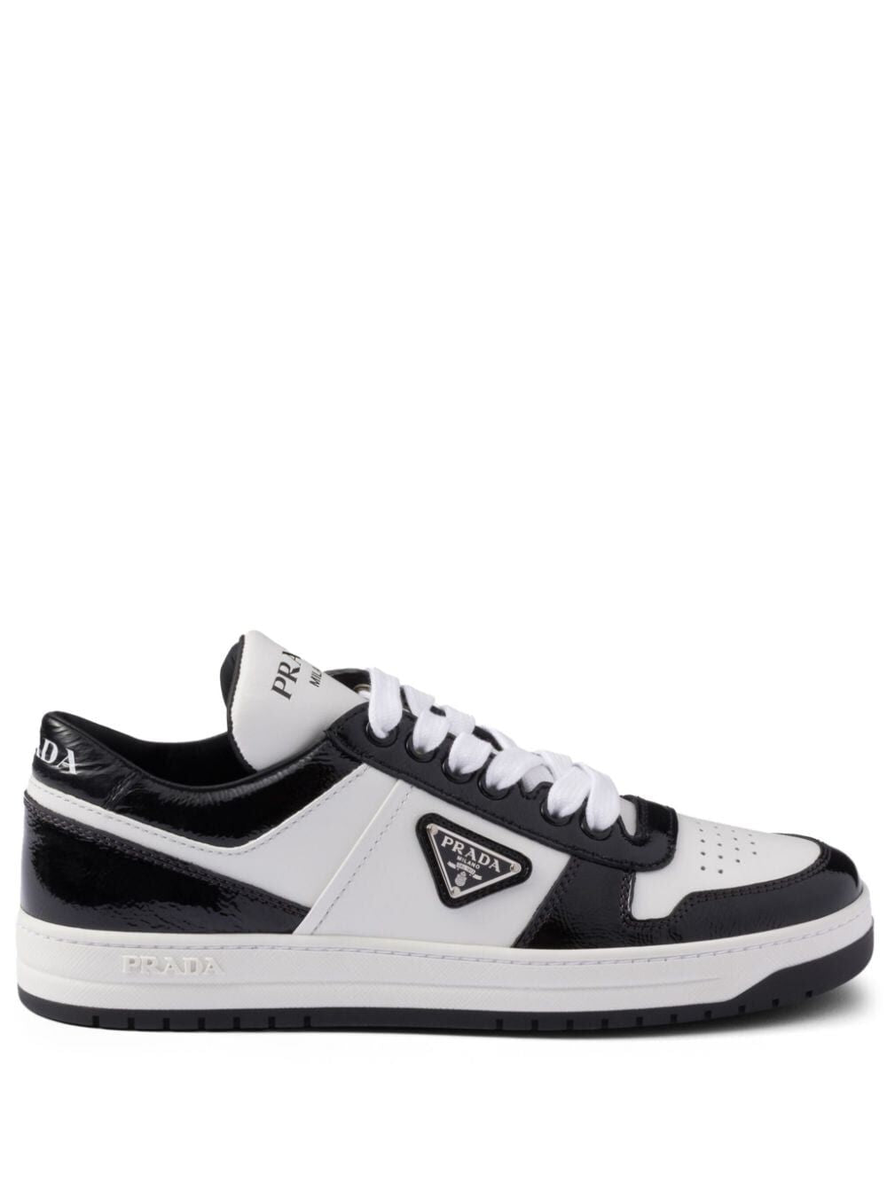 PRADA Downtown Calf Leather Sneakers for Men