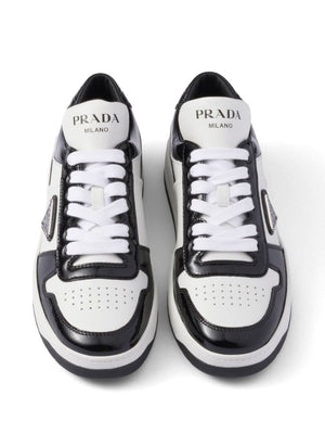 PRADA Downtown Calf Leather Sneakers for Men