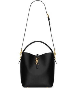 SAINT LAURENT PARIS Mini Shiny Leather Shoulder Bag