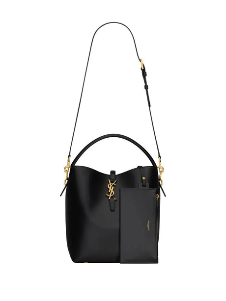 SAINT LAURENT PARIS Mini Shiny Leather Shoulder Bag