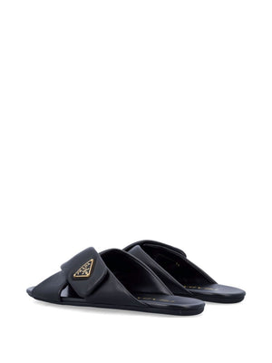 PRADA Stylish Leather Sliders for Men