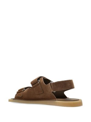 DOLCE & GABBANA Touch-Strap Suede Sandals for Women