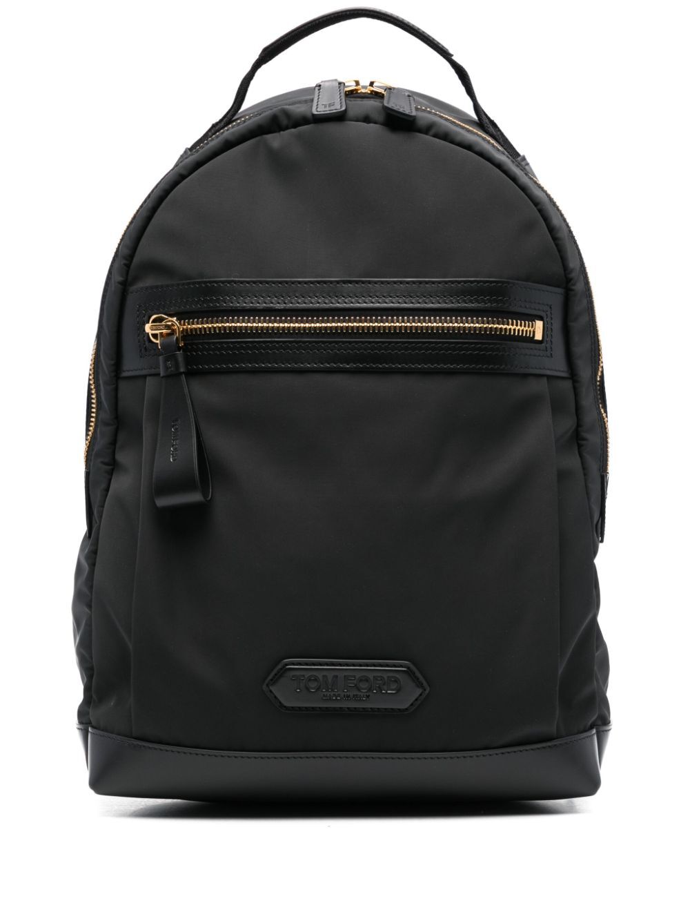 TOM FORD Leather-Trimmed Nylon Backpack - W 28 x H 40 x D 15 cm