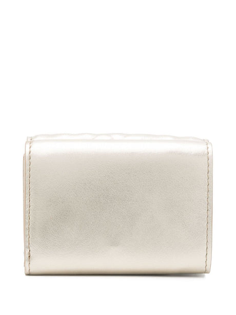 FENDI Mini Embossed Motif Trifold Wallet