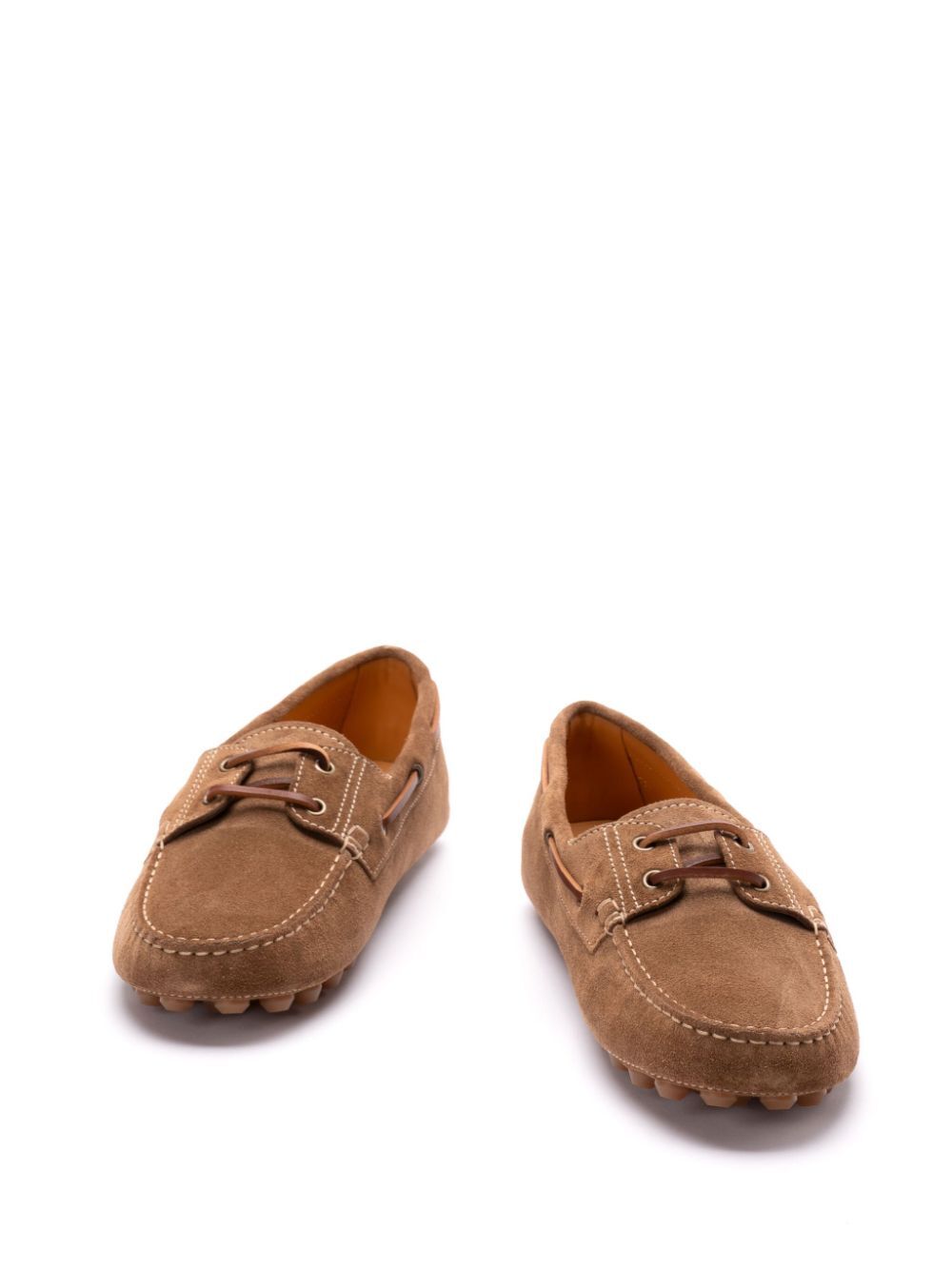 TOD`S Suede Rubber Bubble Boat Loafers for Women