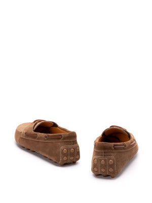 TOD`S Suede Rubber Bubble Boat Loafers for Women