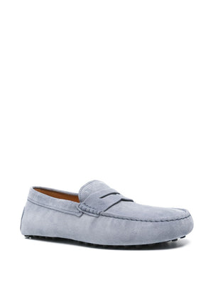 TOD`S Suede Rubber Driving Loafers