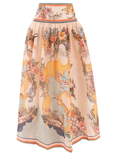 ZIMMERMANN Chic Mini Linen Skirt for Women