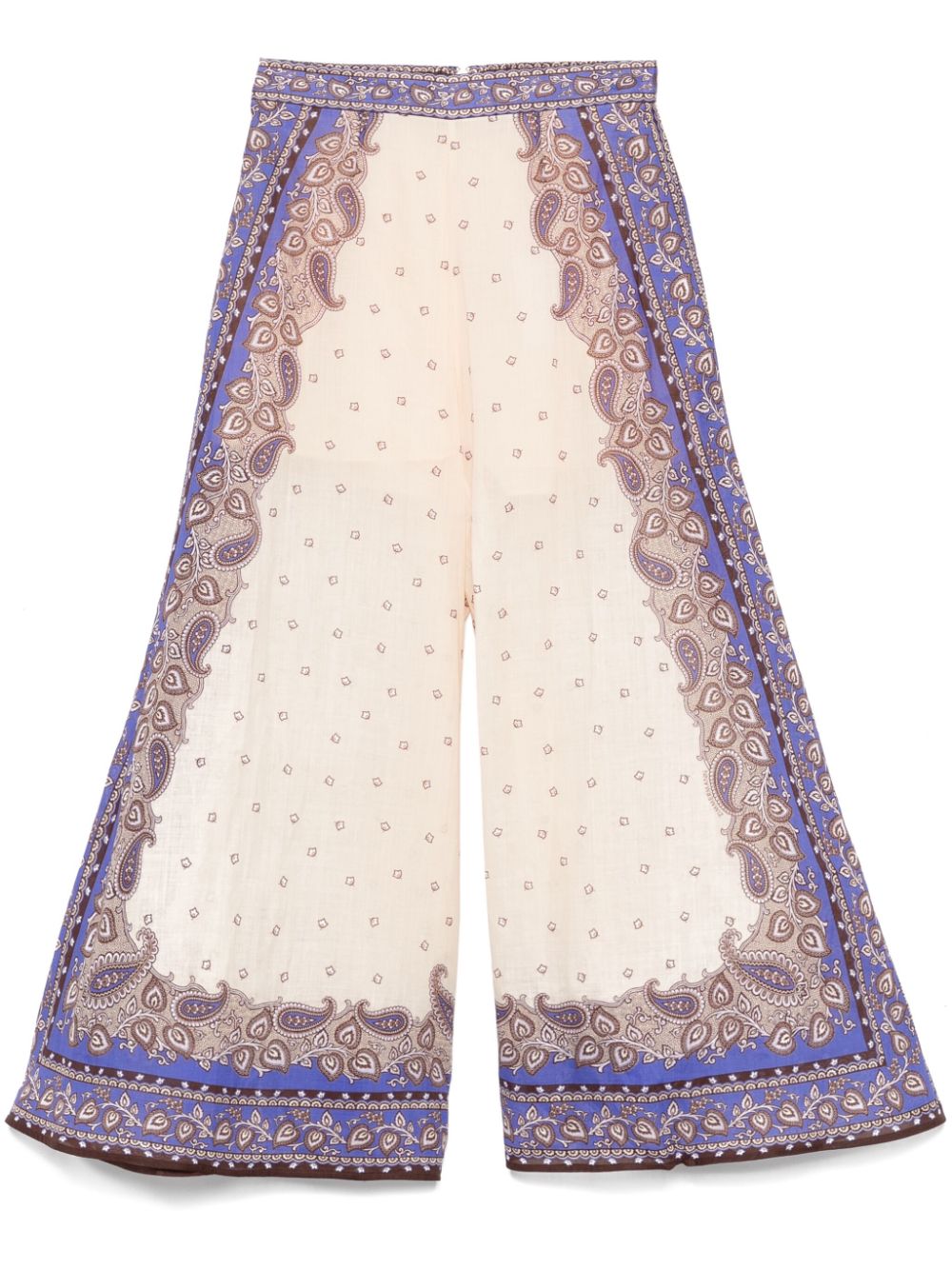 ZIMMERMANN Wide Leg Printed Trousers