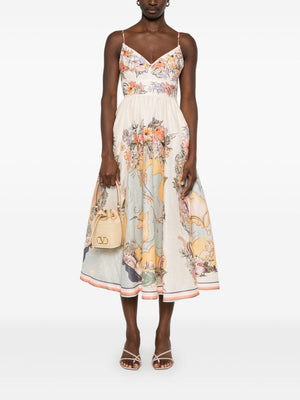 ZIMMERMANN Eco-Conscious Linen Midi Dress