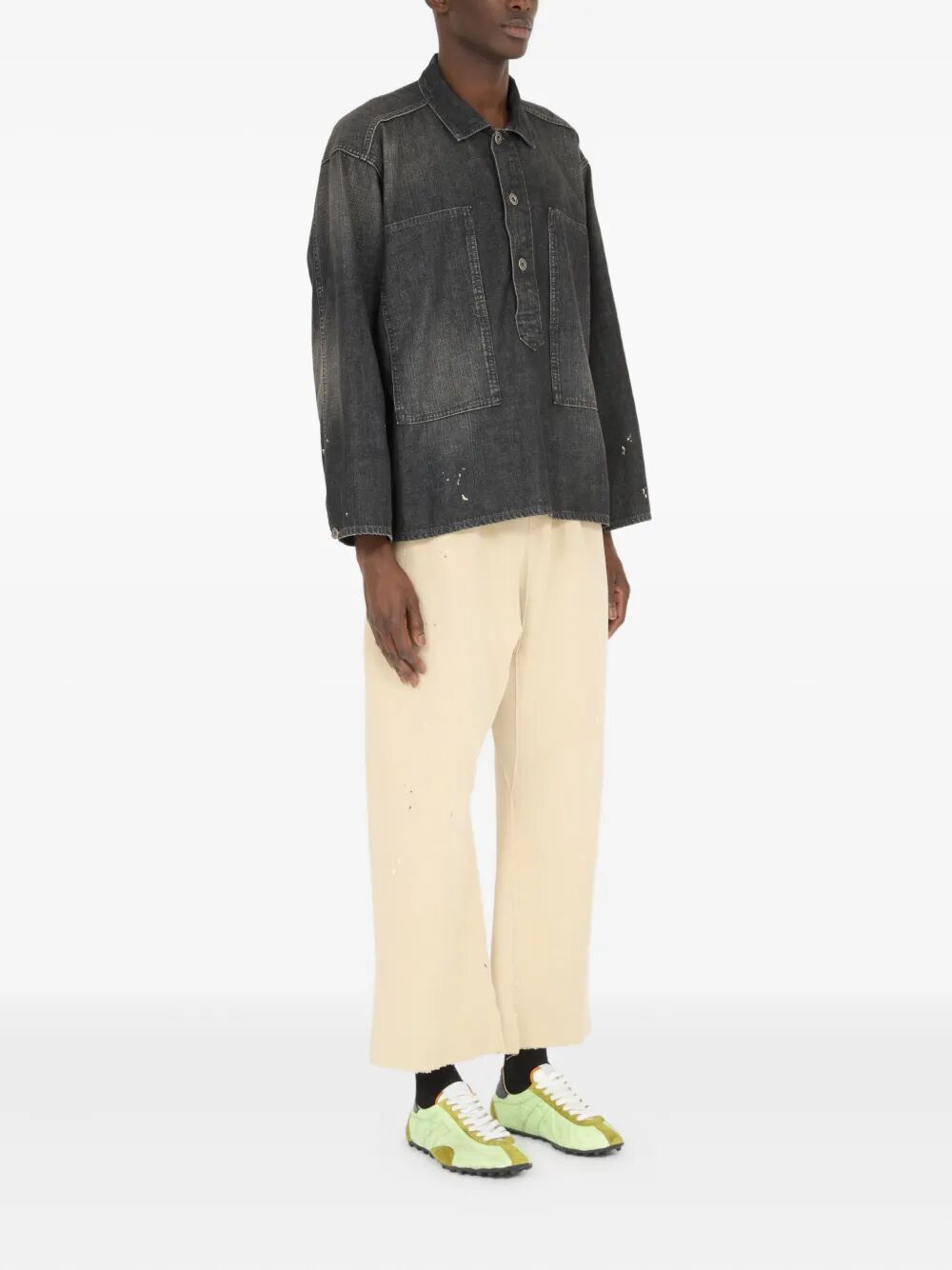 MAISON MARTIN MARGIELA Washed Denim Shirt for Women - SS25