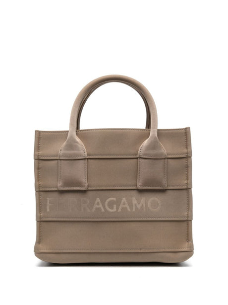 Ferragamo Men's Signature Leather Tote Handbag - FW23 Collection