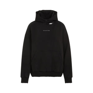 BALENCIAGA Medium Fit Cotton Hoodie for Fall/Winter 2025