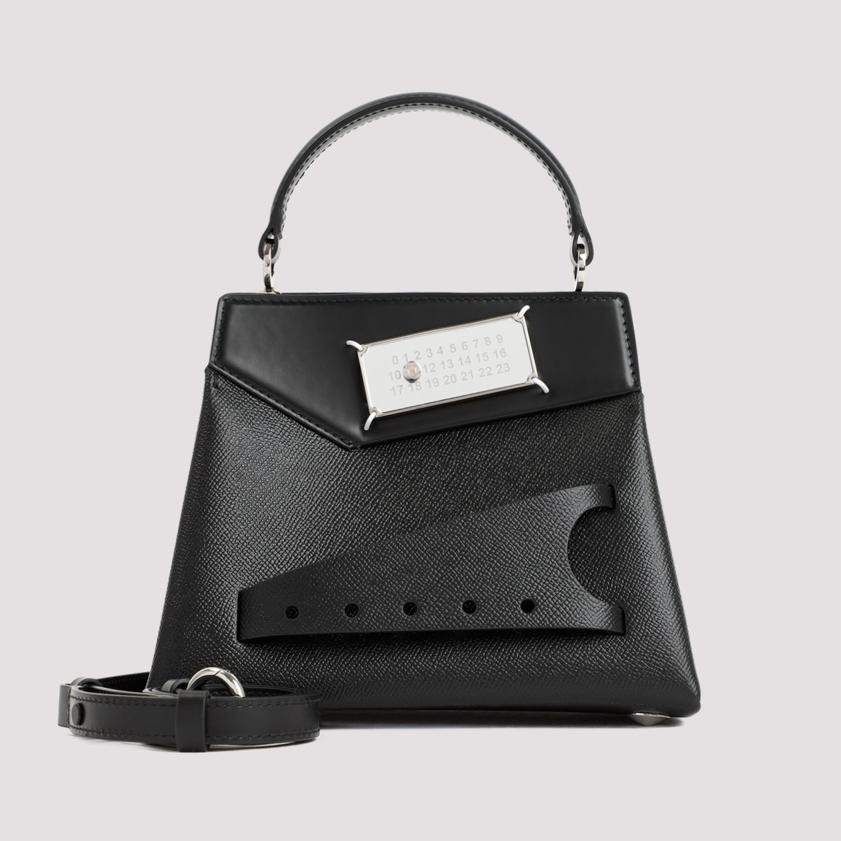 MAISON MARGIELA Mini Snatched Leather Handbag - Compact Elegance