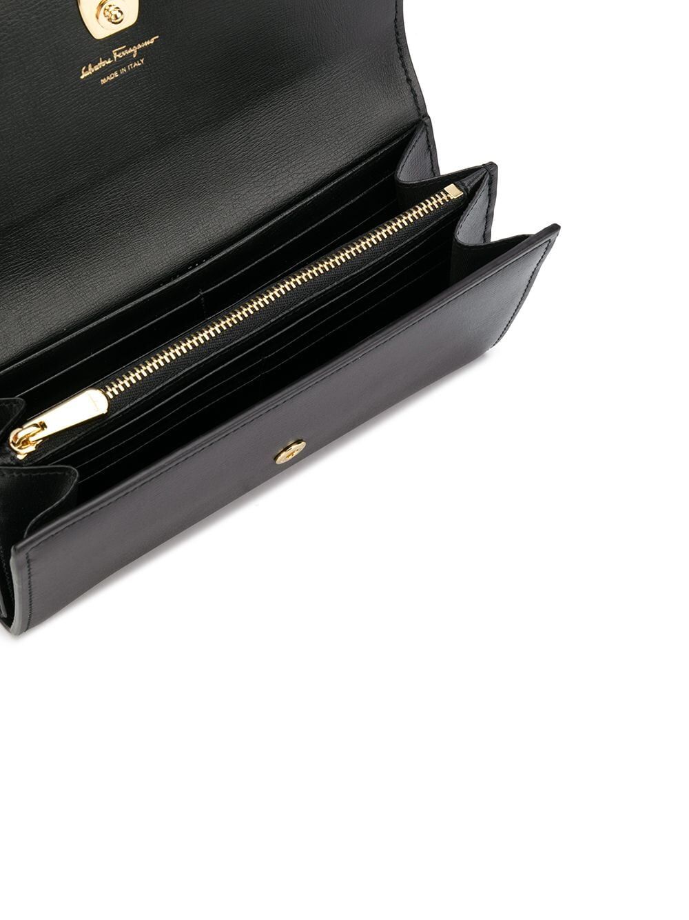 Ferragamo Continental Wallet with Bow Detail - 9.5 x 9 cm