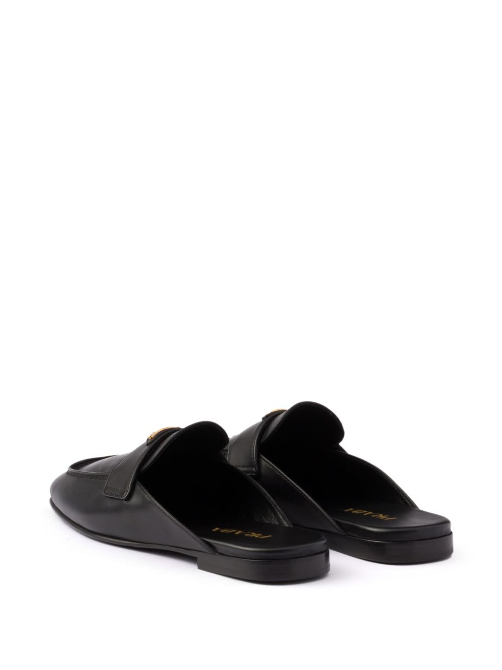 PRADA Leather Mini Flat Shoes