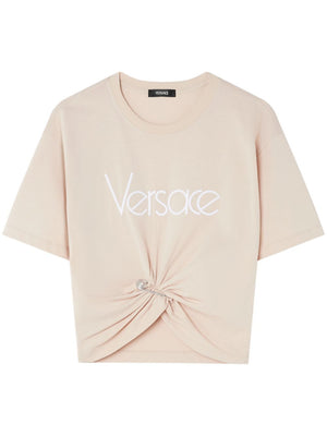 VERSACE Cropped Safety Pin T-Shirt for Men