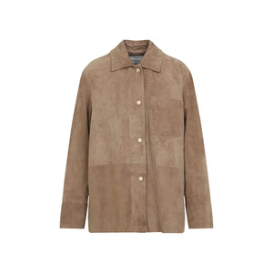 MAX MARA`S Suede Leather Jacket