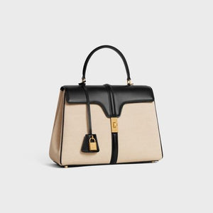 CELINE Stylish Black Top-Handle Handbag for Women