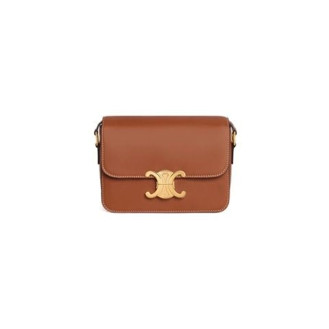 CELINE Teen Triomphe Handbag in Natural Calfskin