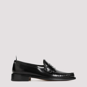 THOM BROWNE Pleated Varsity Loafers with 3cm Heel