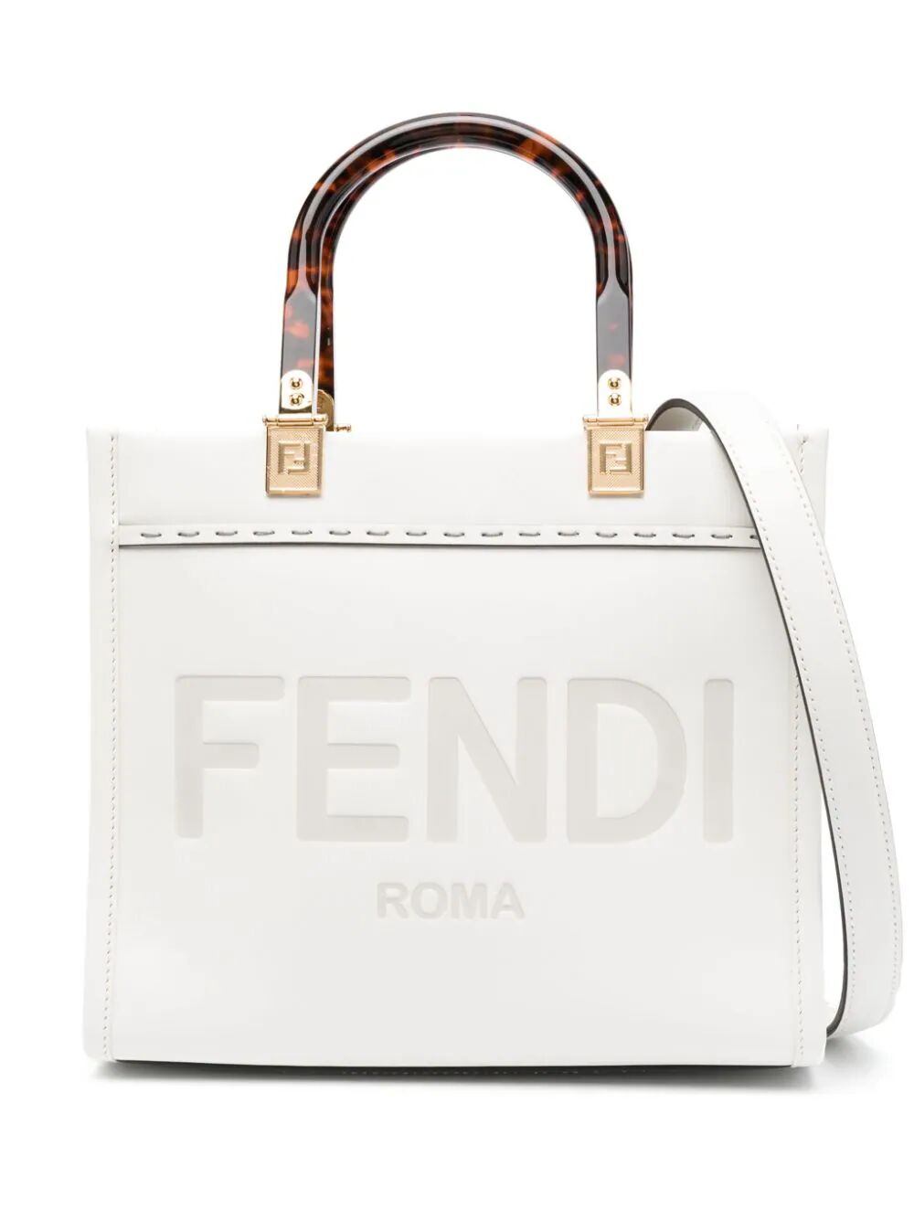 FENDI Mini Smooth Leather Sunshine Tote