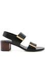 TOD`S Men's Strappy Leather Sandals | 5.5 cm Heel