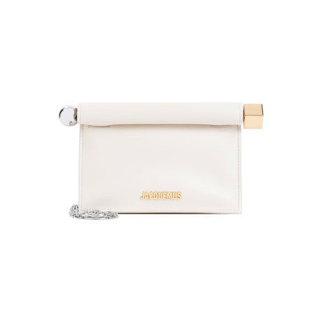 JACQUEMUS Mini Quadratic Pouch Bag (W:19cm H:13cm D:6cm)