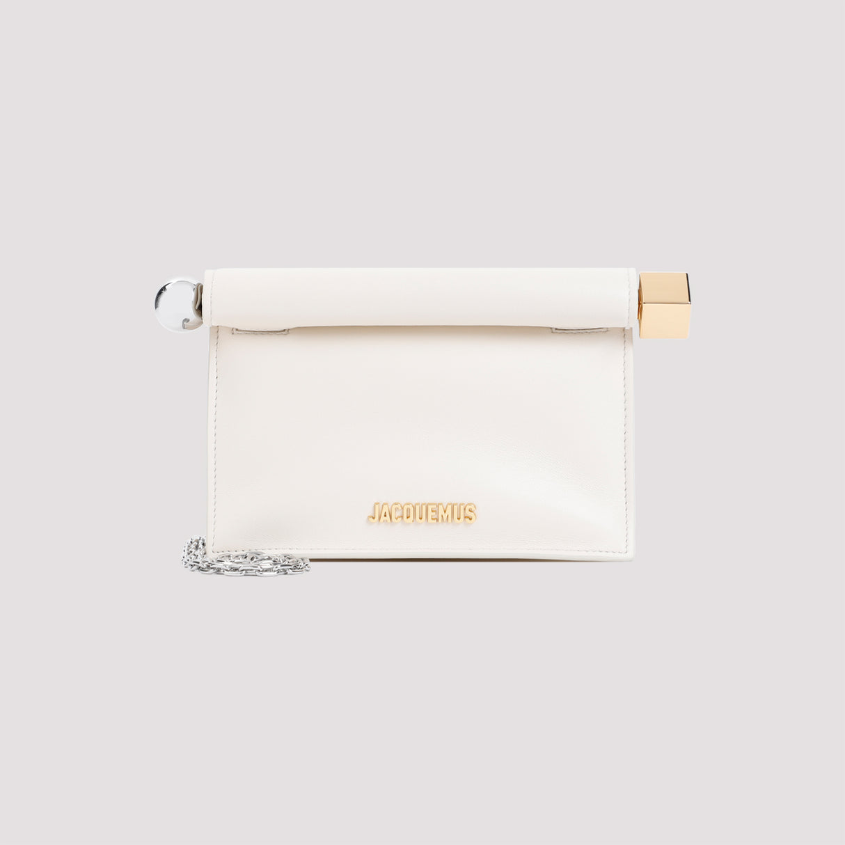 JACQUEMUS Mini Quadratic Pouch Bag (W:19cm H:13cm D:6cm)