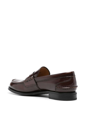 CHURCH`S Classic 100% Calf Leather Loafers for Men - 3 cm Heel