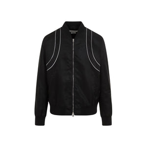 ALEXANDER MCQUEEN Piping Harness Bomber Jacket