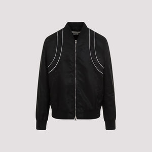 ALEXANDER MCQUEEN Piping Harness Bomber Jacket