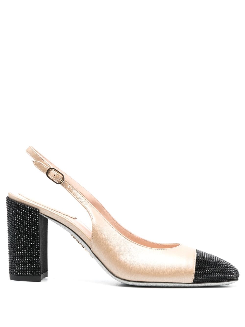 RENE CAOVILLA Sleek Leather Sling Back Pumps for Men