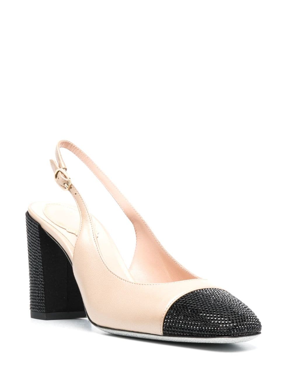 RENE CAOVILLA Sleek Leather Sling Back Pumps for Men