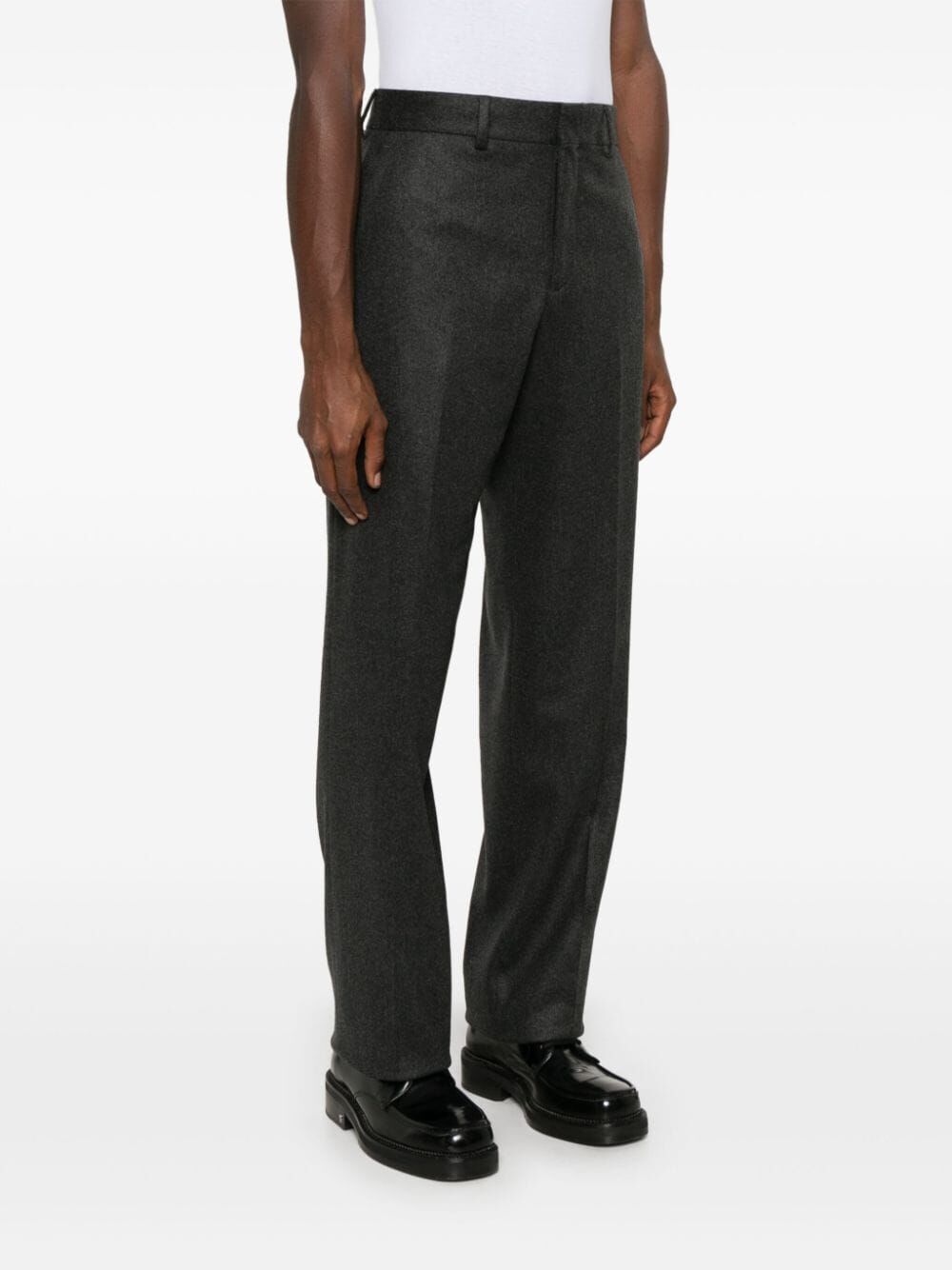 FENDI Pressed Crease Cashmere Trousers