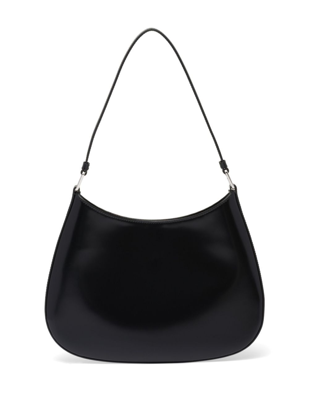 PRADA Mini Brushed Leather Shoulder Bag - 27cm x 22cm x 6cm