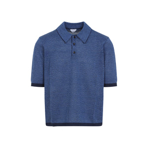 BOTTEGA VENETA Linen Polo Shirt for SS25