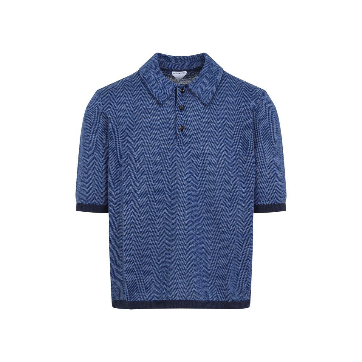 BOTTEGA VENETA Linen Polo Shirt for SS25