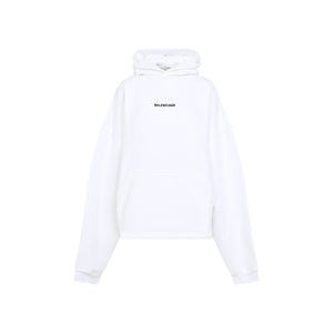 BALENCIAGA Cropped Cotton Hoodie